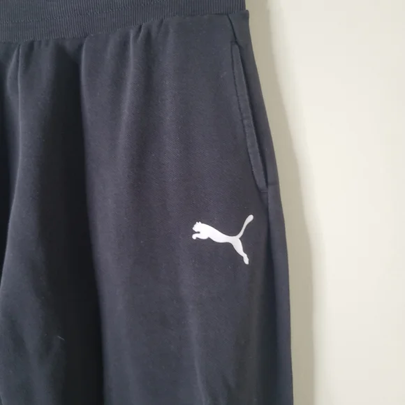 Puma Black Logo Sweatpants - Picture 4 of 7